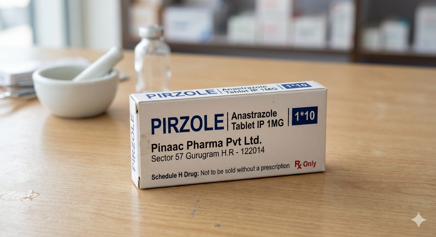 Pirzole — illustrative product visual, Pinaac Pharma Pvt Ltd